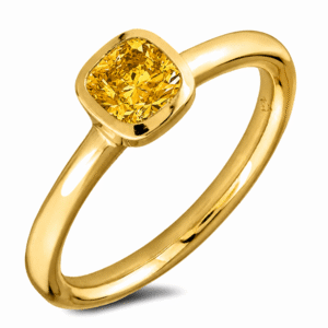 Yellow Sapphire 0.85 Carat Solitaire Ring in Yellow Gold