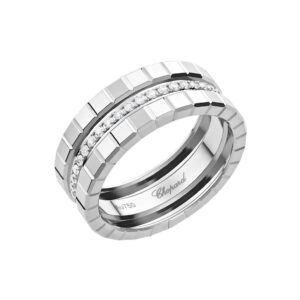CHOPARD Ice Cube Ring, Ethical White Gold, Diamonds 827005-1039