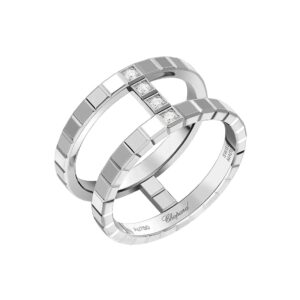 CHOPARD Ice Cube Ring, Ethical White Gold, Diamonds 827006-1008