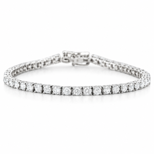 De Beers Forevermark Diamonds Tennis Bracelet in 18K White Gold 5.33 Carat TW