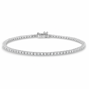 Canadian Diamond Sterling Silver Tennis Bracelet 1.60 Carat TW