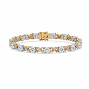 Canadian Diamond Infinity Link Tennis Bracelet in 14K Gold 6.03 Carat TW