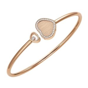 CHOPARD Happy Hearts Bangle, Ethical Rose Gold, Diamond 85A007-5922