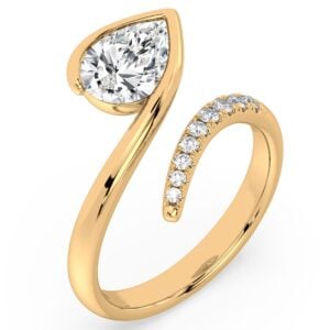 Canadian Diamond Open Wrap Ring in 18K Yellow Gold