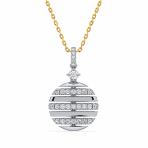 De Beers Forevermark Diamond Floating Pendant in 18K Yellow and White Gold