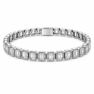 GIA Diamonds Tennis Bracelet in 18K White Gold 8.31 Carat TW