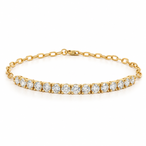 Canadian Diamond Paperclip Bracelet in Yellow 2.00 Carat TW
