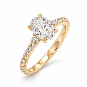 Oval De Beers Forevermark Diamond Engagement Ring in 18K Yellow Gold | 1.31 Carat TW