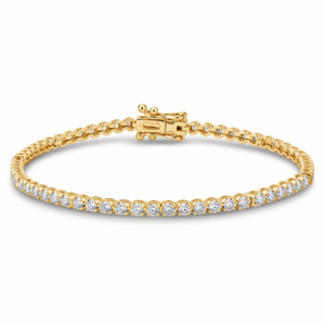 Canadian Diamond Bracelet in Yellow Gold 1.01 Carat TW
