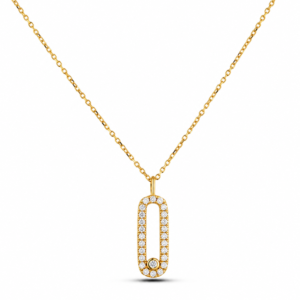 Diamond Pendant in Yellow Gold