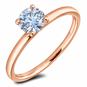 Canadian Diamond Solitaire Ring in 14K Rose Gold | 0.41 Carat