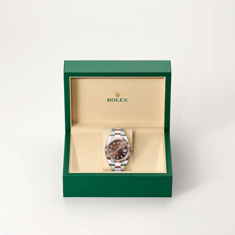 Rolex Datejust in Everose Rolesor - combination of Oystersteel and