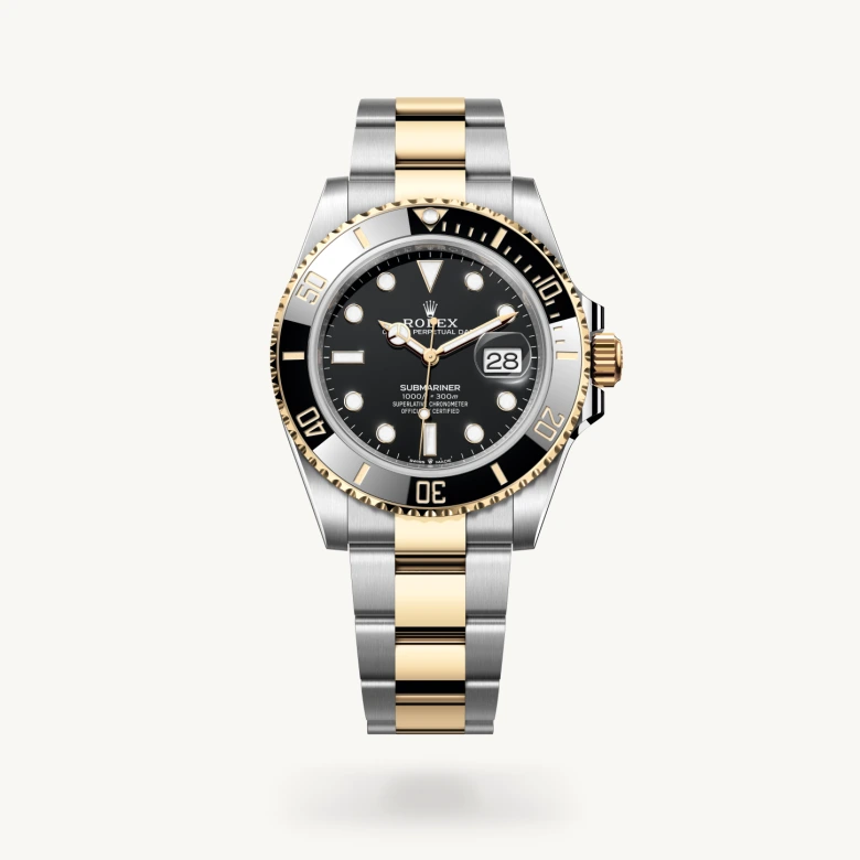 Rolex Submariner Date in Oyster, 41 mm, Oystersteel and yellow gold, M126613LN-0002 at Lugaro Jewellers